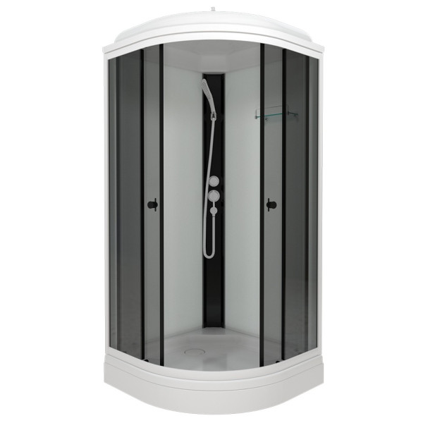 Душевая кабинаTriton Грэй 90x90 стекло тонированное, профиль черное (DK379) Душевая кабинаTriton Грэй 90x90 стекло тонированное, профиль черное (DK379)