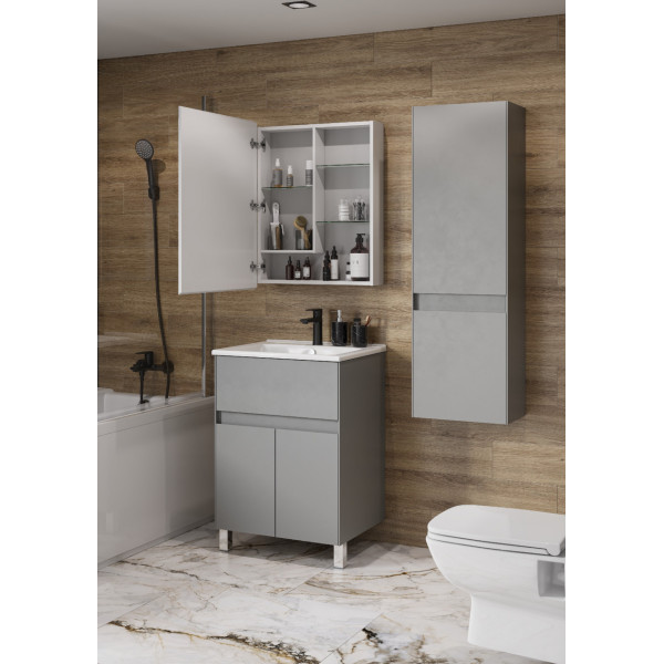 Тумба напольная Aquaton Форест 584x455x733 туманный серый (1.A278.2.01F.R4D.0)