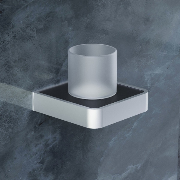 Стеклянный стакан с настенным держателем Damixa Jupiter (DA7734300) Стеклянный стакан с настенным держателем Damixa Jupiter (DA7734300)