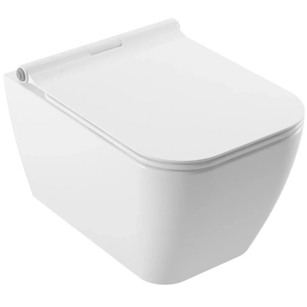 Унитаз подвесной Serel Rita 52x35,5 безободковый, с сиденьем микролифт Zeta (RT26SL)