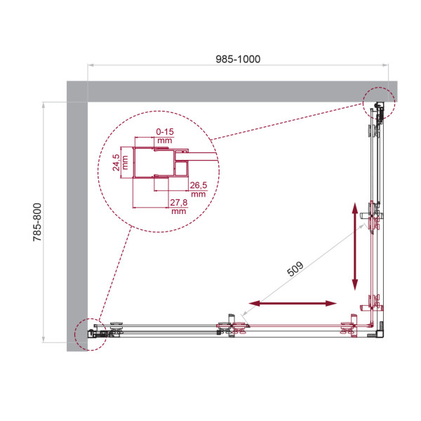 Душевой уголок BelBagno Luce 100x80x195 стекло прозрачное, профиль хром (LUCE-AH-2-100/80-C-Cr) Душевой уголок BelBagno Luce 100x80x195 стекло прозрачное, профиль хром (LUCE-AH-2-100/80-C-Cr)