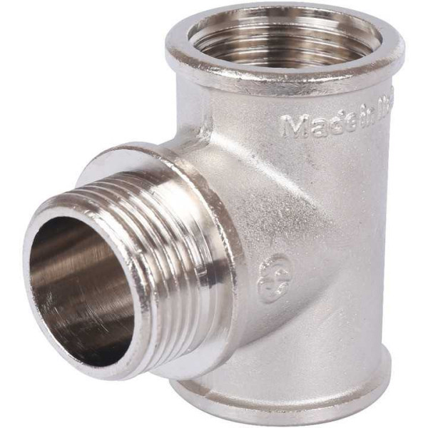 Тройник 1" ВНВ Stout (никель) SFT-0065-000111