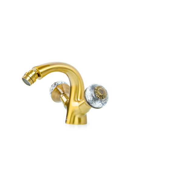 Смеситель для биде Boheme Flora бронзовый (316-FL)