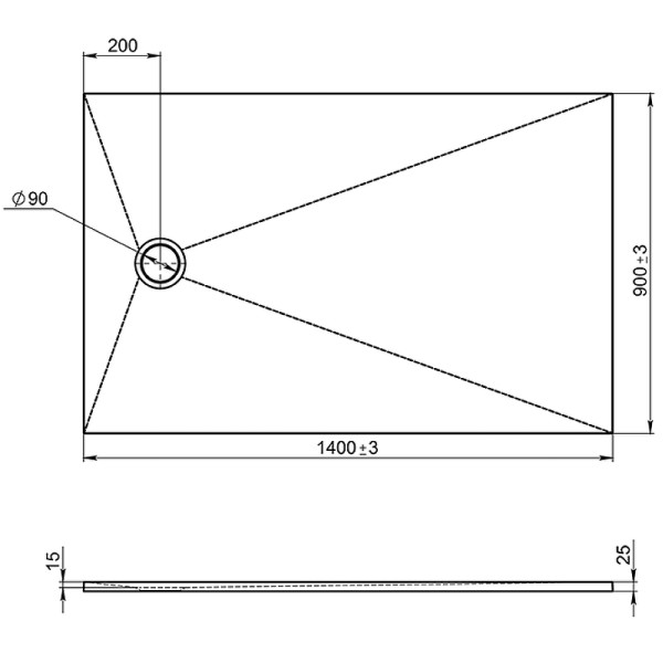 Душевой поддон Jacob Delafon Tolbiac 140x90 черный (E6D333RU-NGM) Душевой поддон Jacob Delafon Tolbiac 140x90 черный (E6D333RU-NGM)