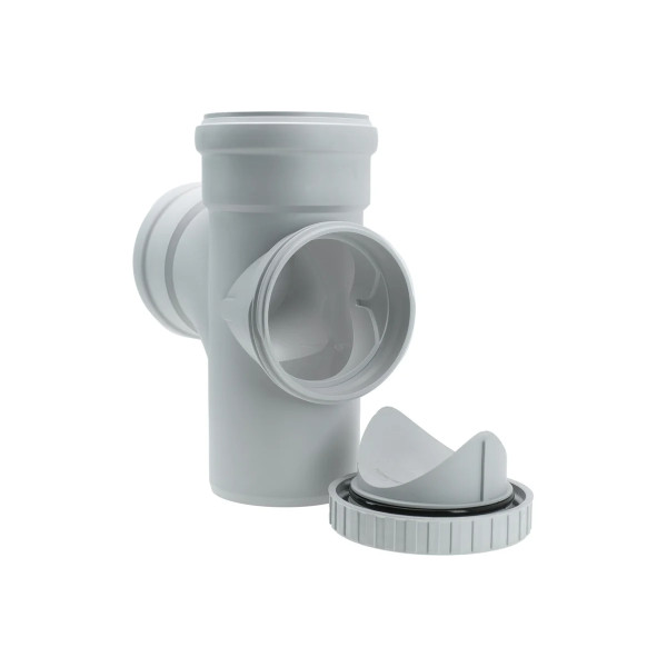 Тройник SKEAR 110х110х87 ревизионный Ostendorf Skolan Safe PP-MD (335405) Тройник SKEAR 110х110х87 ревизионный Ostendorf Skolan Safe PP-MD (335405)