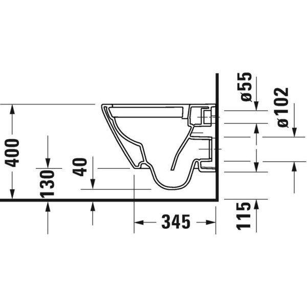 Унитаз подвесной Duravit D-NEO 37*54 (2587090000)