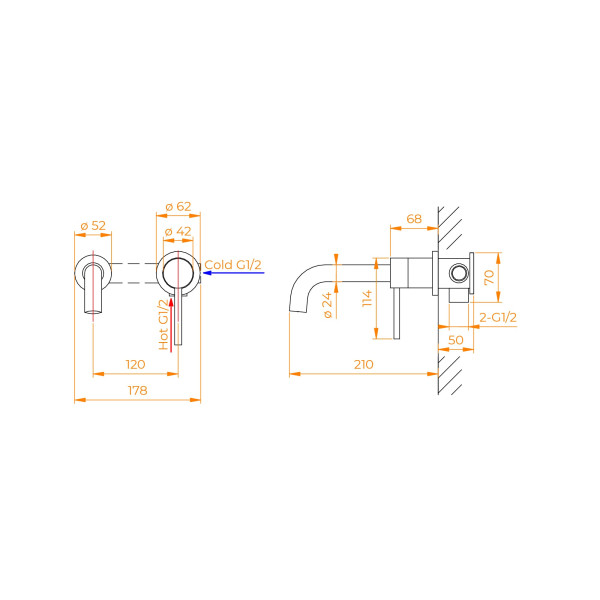 Смеситель для раковины с изливом RGW SP-47 (51140547-01) Смеситель для раковины с изливом RGW SP-47 (51140547-01)