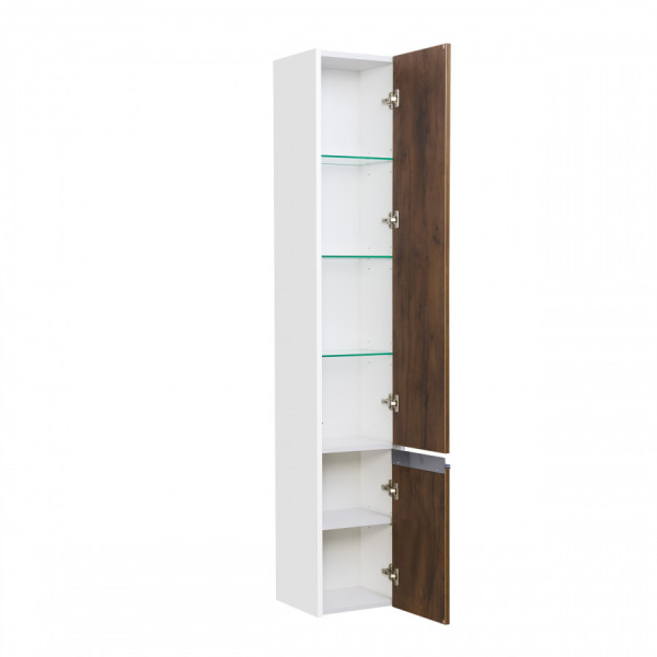 Пенал подвесной Aquaton Капри 300x263x1630 R таксония темная, белый глянец (1.A230.5.03K.PDB.R) Пенал подвесной Aquaton Капри 300x263x1630 R таксония темная, белый глянец (1.A230.5.03K.PDB.R)