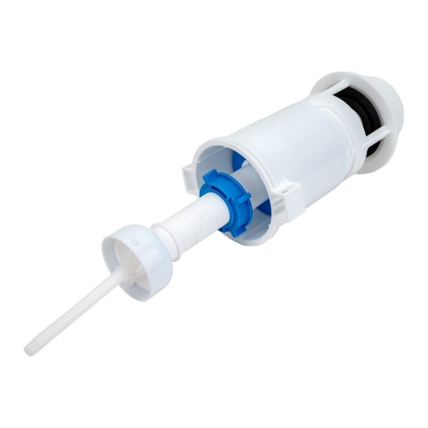 Арматура для смывного бачка АНИ (боковой подвод 1/2" (пластик), 1-уровень, металл. ручка шток эконом) АНИ пласт (WC4050M)