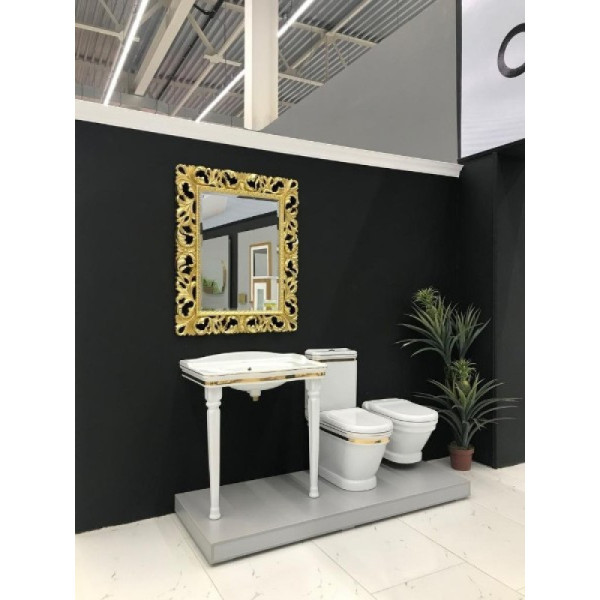 Бачок для унитаза Creavit Antik белый декор золото (AN410-00CB00E-AD00)