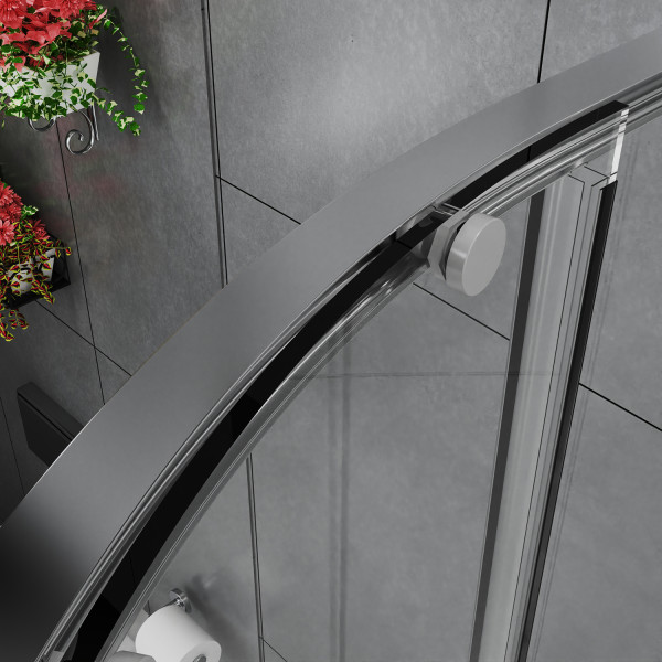 Душевой уголок Azario Shanghai 100x100x195 стекло прозрачное, профиль черный матовый (AZ-S43-10-MB-CL)