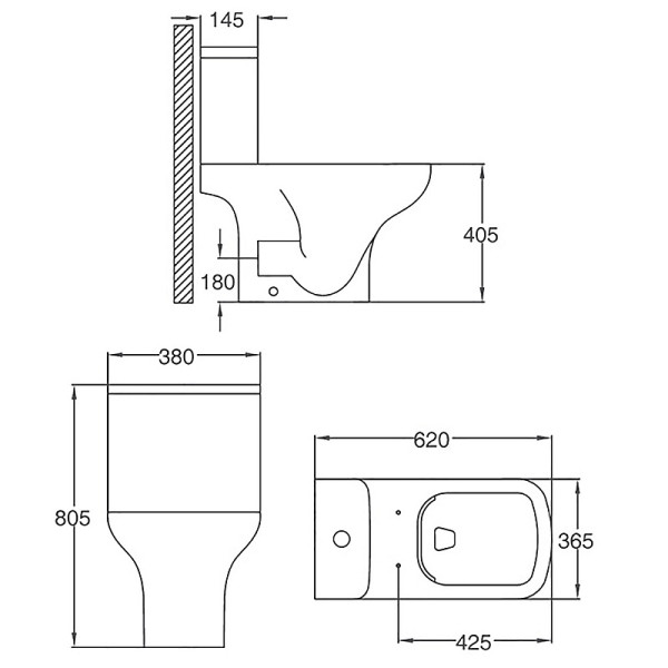 Унитаз напольный Azario Alba с сиденьем с микролифтом белый (AZ-8323 GB)