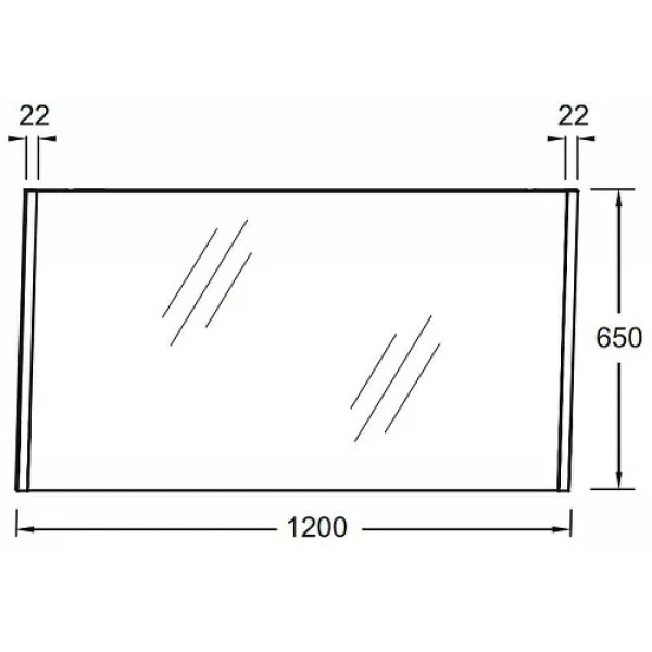 Зеркало Jacob Delafon Sherwood 1200x22x650 дуб натуральный (EB1838RU-P6)