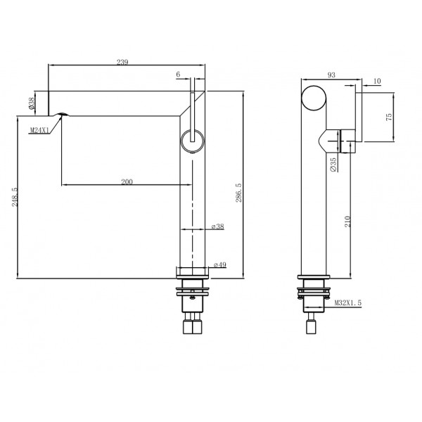 Смеситель для раковины Abber Perfekte 316 сталь брашированная (AF8A11BST-L) Смеситель для раковины Abber Perfekte 316 сталь брашированная (AF8A11BST-L)