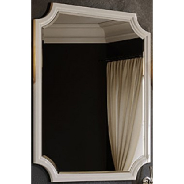 Зеркало Aqwella Ladonnia 720x950x25 белая (LAD0207W)