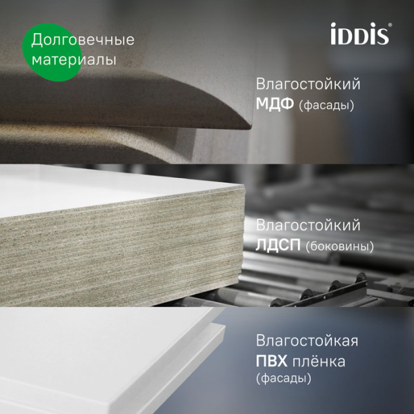 Тумба напольная Iddis Zodiac X 80 см белый подходит умыв. 4078000i28 (ZDX80WFi95)