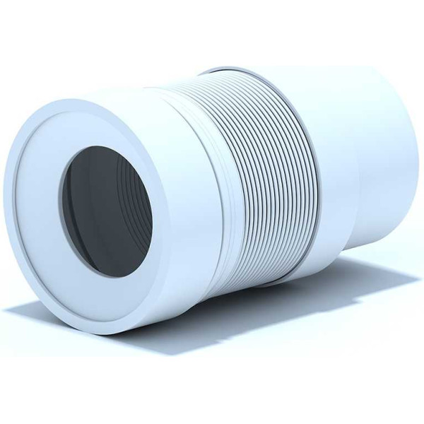 Отвод для унитаза гофрированный АНИ 110 мм. с манжетой (280-550 мм.) АНИ пласт (K718R) Отвод для унитаза гофрированный АНИ 110 мм. с манжетой (280-550 мм.) АНИ пласт (K718R)