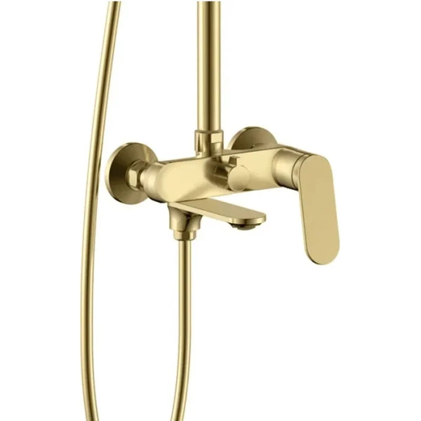 Душевая система с изливом Rea Marco Gold mat (REA-P8548)