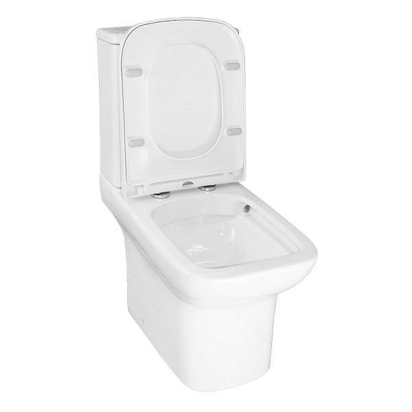 Унитаз напольный Azario Alba с сиденьем с микролифтом белый (AZ-8323 GB)
