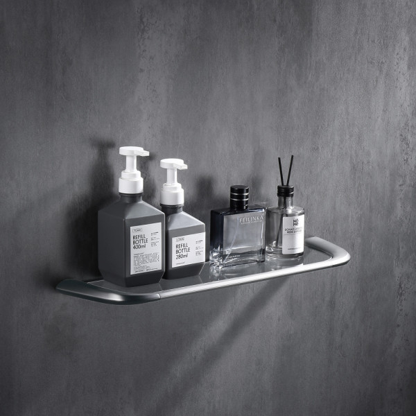 Полка стеклянная Abber Nord сатин (AA1555SP)