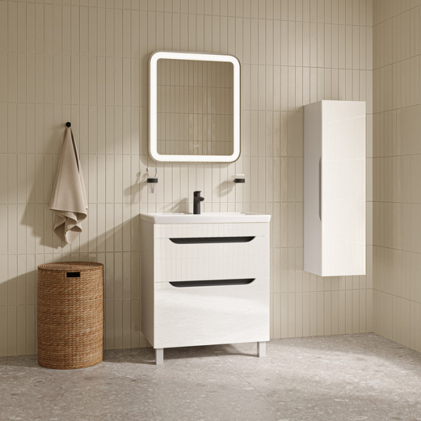 Тумба напольная Iddis Ray 70 см белый подходит умыв. 4077000i28 (RAY70WFi95)