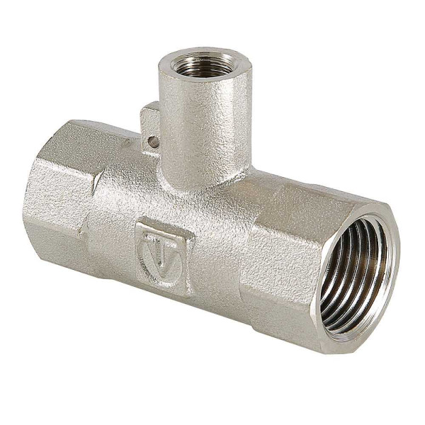 Тройник для подключения датчика температуры 1"*М10*1" Valtec (никель) (VTr.250.N.0006) Тройник для подключения датчика температуры 1"*М10*1" Valtec (никель) (VTr.250.N.0006)
