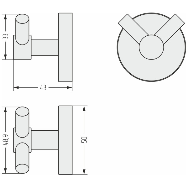 Вешалка для полотенцесушителей Сунержа Виктория матовый черный (31-3007-0000)