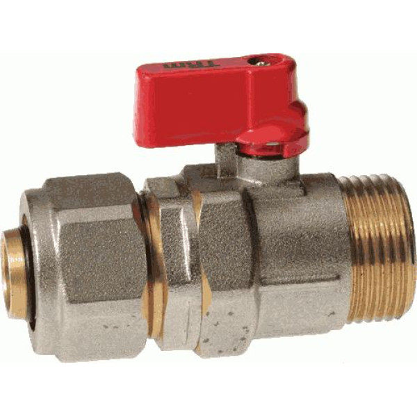 Кран 20*3/4"Н шаровый TeRma (обжим, мини) (30228) Кран 20*3/4"Н шаровый TeRma (обжим, мини) (30228)