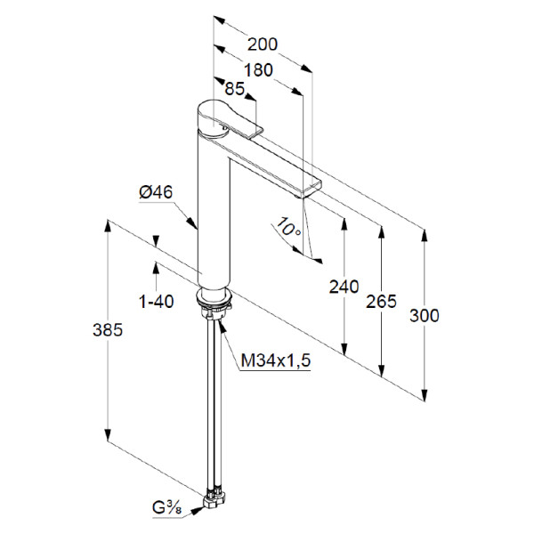 Смеситель для раковины Kludi Zenta SL хром (482560565) Смеситель для раковины Kludi Zenta SL хром (482560565)