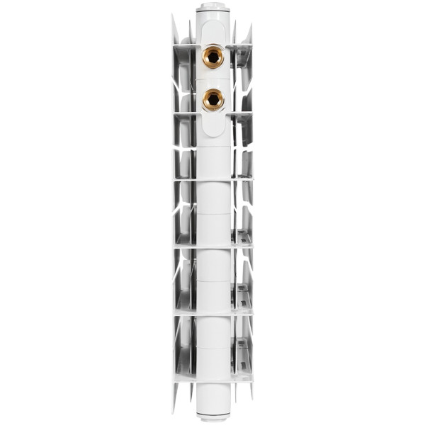 Радиатор биметаллический Stout Titan Ventil 350 (11 секций) нижнее правое подключение (белый RAL 9016) (SRB-3320-035011)