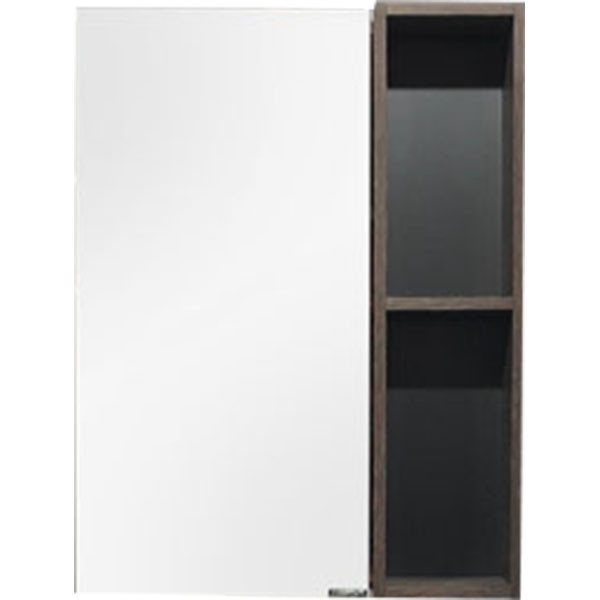 Шкаф зеркальный Comforty Франкфурт 600x140x800 дуб шоколадно-коричневый (00004150528)