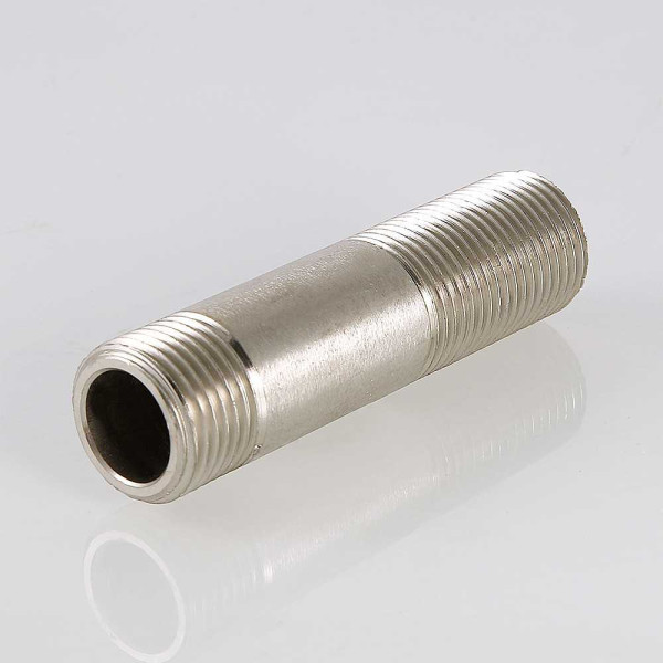 Сгон трубный 1/2"х100 мм. Valtec (никель) (VTr.653.N.0410) Сгон трубный 1/2"х100 мм. Valtec (никель) (VTr.653.N.0410)