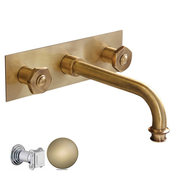 Смеситель для раковины Cezares Aphrodite бронзовый, ручки - металл (APHRODITE-BLS2-02-O) Смеситель для раковины Cezares Aphrodite бронзовый, ручки - металл (APHRODITE-BLS2-02-O)