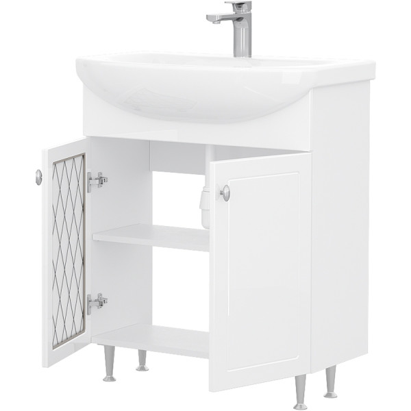 Тумба напольная Volna Milena 660x800 белая (tnMILENA70.2D-01) Тумба напольная Volna Milena 660x800 белая (tnMILENA70.2D-01)