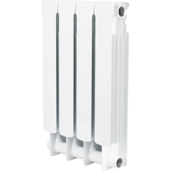 Радиатор биметаллический Stout Space 500 (4 секции) боковое подключение (белый RAL 9016) (SRB-0310-050004)