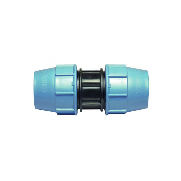 Соединение прямое 25*25 "Unidelta" (для п/э трубы, PP-B) Соединение прямое 25*25 "Unidelta" (для п/э трубы, PP-B)