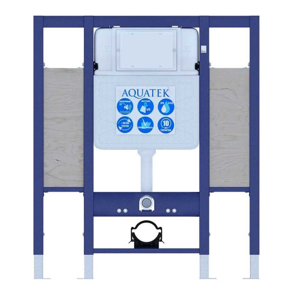 Инсталляция для подвесного унитаза Aquatek с площадками для поручней (INS-0000015) Инсталляция для подвесного унитаза Aquatek с площадками для поручней (INS-0000015)