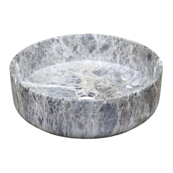 Раковина накладная Azario 35,5x35,5x12 серый мраморный (AZ-3134-M816)