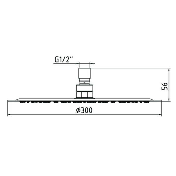 Душ верхний E.C.A Slim (102145014EX) Душ верхний E.C.A Slim (102145014EX)