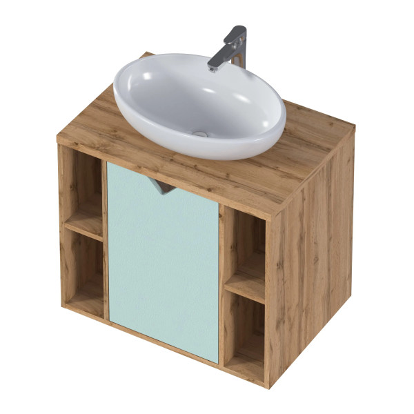 Тумба подвесная 1Marka 700x480x601,5 (дикий дуб натуральный Н1318 ST10 Egger) (Ц0000031345)