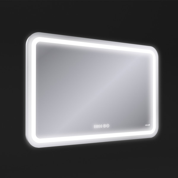 Зеркало Cersanit LED Design Pro 050 80х55 с подсветкой с часами хол. тепл. cвет Зеркало Cersanit LED Design Pro 050 80х55 с подсветкой с часами хол. тепл. cвет