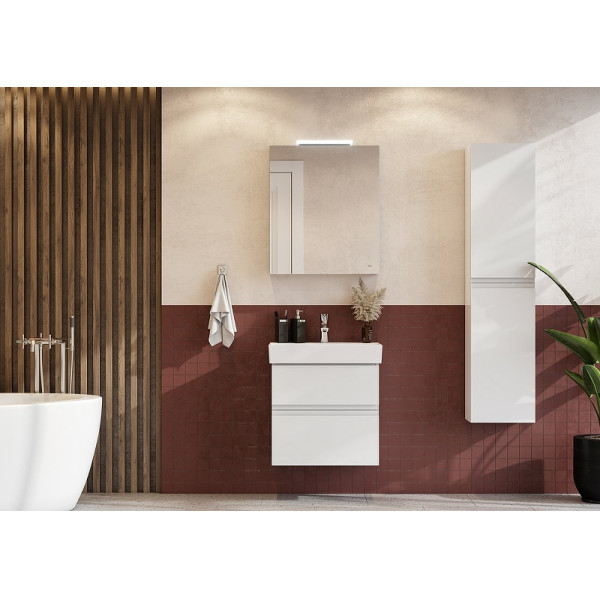 Пенал подвесной Roca Oleta 35x25,7x150 белый глянцевый (857650806)