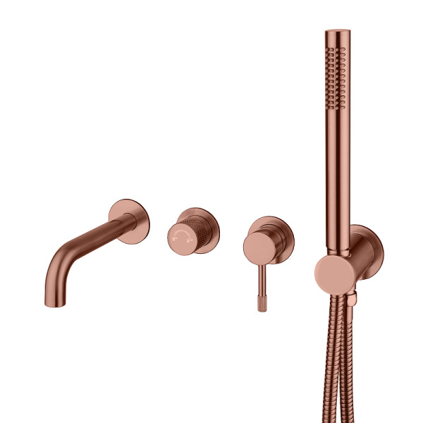 Смеситель для ванны и душа Boheme Uno CB (брашированная медь) (464-3-CB) Смеситель для ванны и душа Boheme Uno CB (брашированная медь) (464-3-CB)
