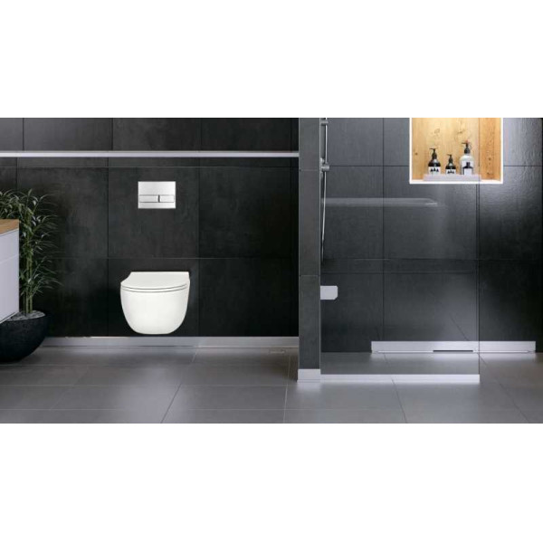 Комплект инсталляция с унитазом Berges: инсталляция NOVUM525, кнопка L3 хром глянец, унитаз EGO XL Rimless, сидение дюропласт Toma Slim SO, ми