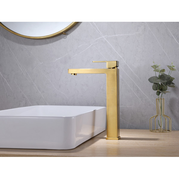 Смеситель для раковины Abber Daheim золотой (AF8211G)