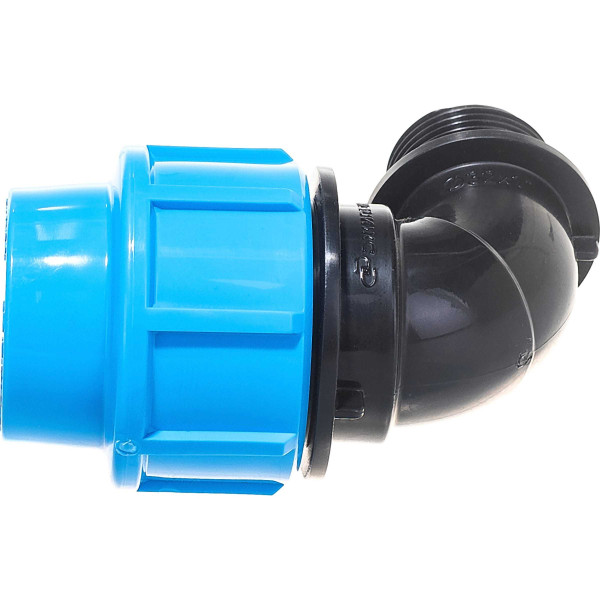 Соединение угловое 32*1"Н Джилекс (для п/э трубы, PP) (9275) Соединение угловое 32*1"Н Джилекс (для п/э трубы, PP) (9275)