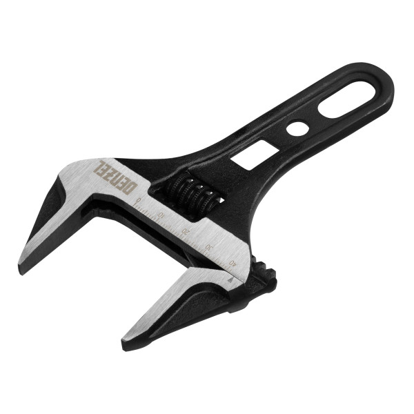 Ключ разводной 155 мм Denzel (CrV, кованый, укороченная рукоятка) (15753)