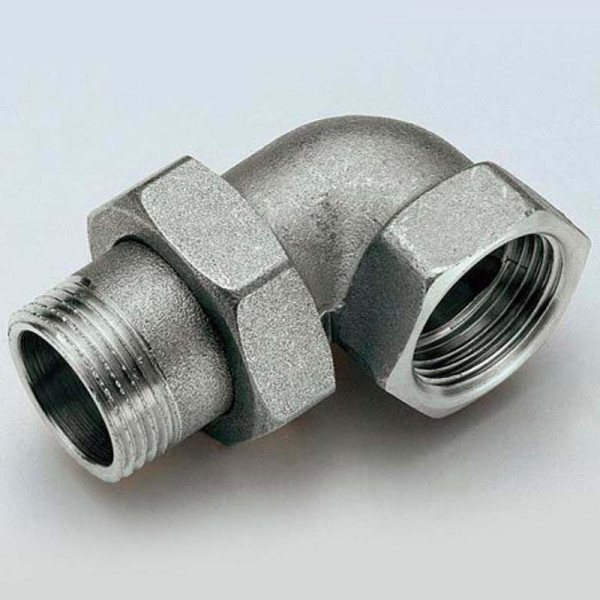 Сгон угловой (американка) 3/4" ВН с O-RING Tiemme (никель) (1500244 / 1565N000505)