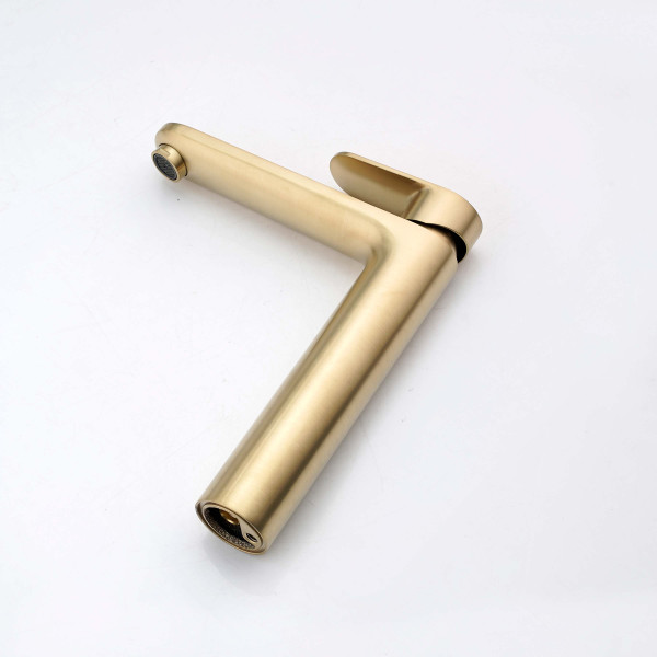 Смеситель для раковины Aquatek Ника золото шлифованное (AQ1804BG) Смеситель для раковины Aquatek Ника золото шлифованное (AQ1804BG)