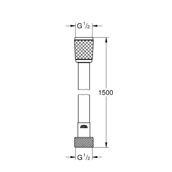 Шланг для душа Grohe Relexaflex 1500 хром (45973001) Шланг для душа Grohe Relexaflex 1500 хром (45973001)